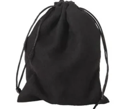 GRAND Sac velours NOIR taille M 200 x 150 mm