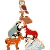 6 grands animaux de la forêt - figurines en bois