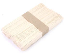 50 grands bâtonnets bois naturel 15 x 1.8 x 0.18 cm bricolage et jeux