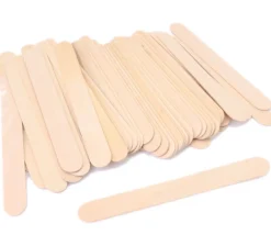50 grands bâtonnets bois naturel 15 x 1.8 x 0.18 cm bricolage et jeux