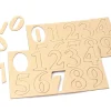 20 Grands chiffres de 0 à 9 cartonné de 4 cm