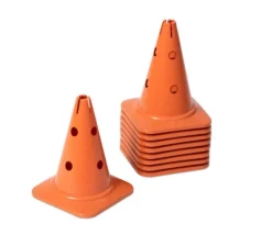 4 grands cônes slalom 30 cm éco-plastique robuste
