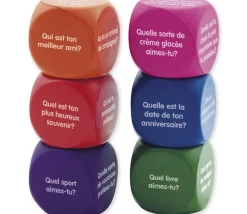6 grands dés questions pour discussion 4 cm
