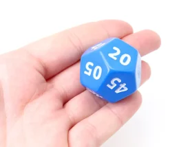 2 grands dés temps : 1 dé heure et 1 dé minute