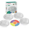 4 grands plateaux de tri transparents 26 cm