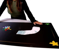 Grand tapis Meeple noir Multijeux 100 x 60 cm