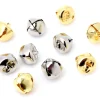 10 Grelots métal doré et argenté Ø 1.3 cm