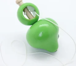 Grosse toupie bois 10 cm avec lanceur ficelle