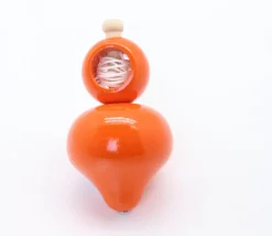 Grosse toupie bois 10 cm avec lanceur ficelle