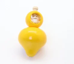 Grosse toupie bois 10 cm avec lanceur ficelle
