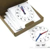 10 horloges effaçables apprentissage heure aiguille et digital