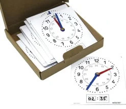 10 horloges effaçables apprentissage heure aiguille et digital