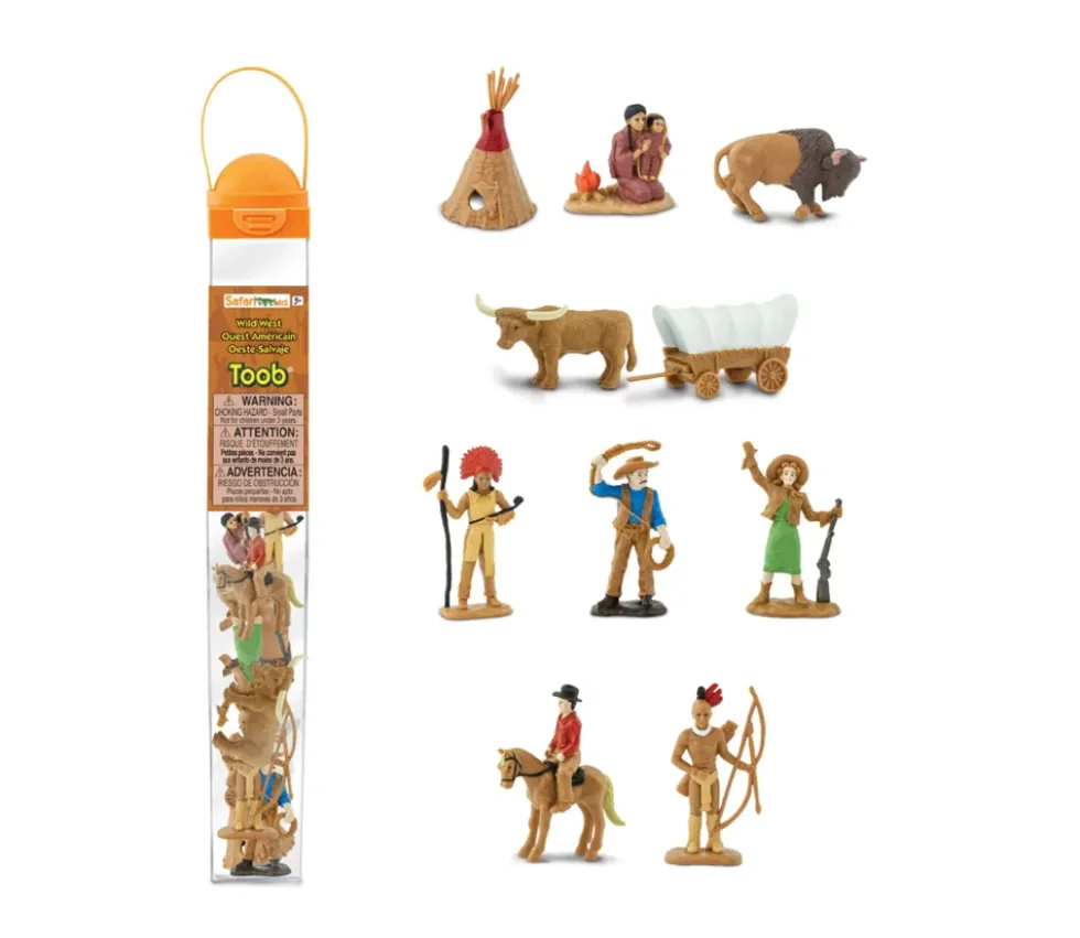 Indiens et cow-boys : 11 figurines de jeu