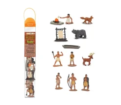 Indiens Powhatans : 12 figurines de jeu