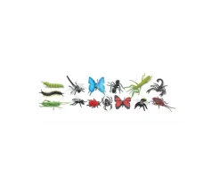 Insectes 5/6 cm : 14 figurines dans un tube