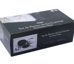 2 jarres 360 pions de go convexes - pierres jeu de go