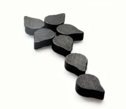 Jeton goutte noir 14 x 10 x 4 mm