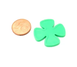 Jeton 29 mm trèfle à 4 feuilles vert