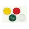 Jeton pailleté épais 25 x 5 mm galet blanc transparent
