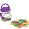 200 jetons 4 cm de jeux translucides