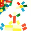 50 Jetons de jeux en bois lot pour tarot, nain jaune, mise 5 couleurs