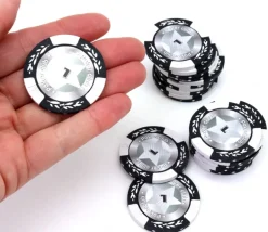 20 Jetons de poker crown argile valeur 1 - 14gr