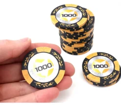 20 Jetons de poker crown argile valeur 1000 - 14 gr