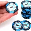 20 Jetons de poker crown argile valeur 50 - 14 gr