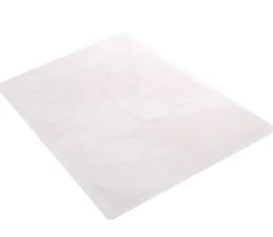 22 jetons hexagones 50 mm blancs à imprimer sur feuille prédécoupée