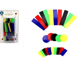 100 Jetons mise pour jeux (5 couleurs) 10 50 100