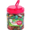 2500 Jetons 15 mm transparents colorés pour loto ou bingo