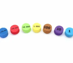 280 jetons mousse numérotés unité dizaine centaine millier million