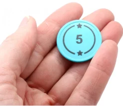 50 jetons numérotés de 1 à 50 points pour jeux
