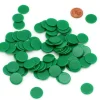 50 jetons plastique 15 mm - pions ronds plats 1.5 cm pour jeux par couleur