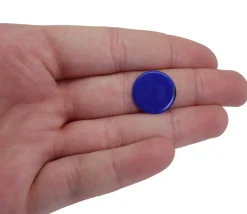 100 jetons ronds 1.7 cm en plastique - 5 couleurs