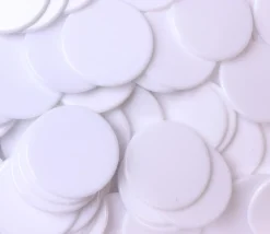 1000 Jetons ronds plats de 2.4 cm de diamètre plastique pour jeux