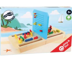 Jeu bataille navale en bois