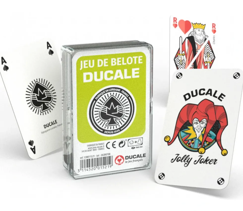 Jeu Belote 32 cartes dans boite plastique - Ducale