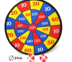 Jeu Cible velcro 27 cm velcro 2 balles de lancer