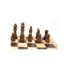Jeu d'échec en bois complet 29 cm : plateau bois épais + 32 Pièces bois