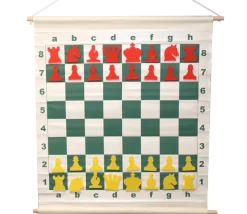 Jeu d'échec magnétique mural complet pour démonstration