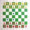 Jeu d'échec mural repositionnable complet pour démonstration