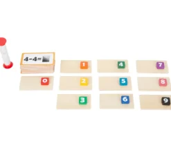 Jeu de calcul en bois addition et soustraction