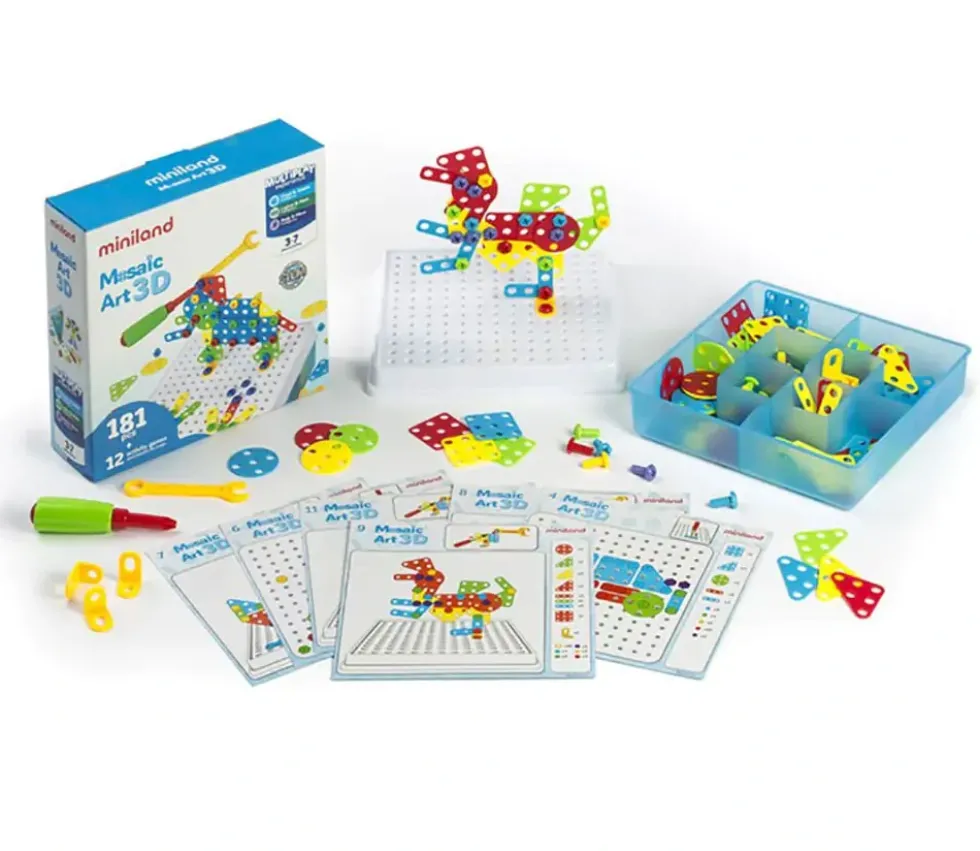 Jeu de construction vissage - mosaique art 3D