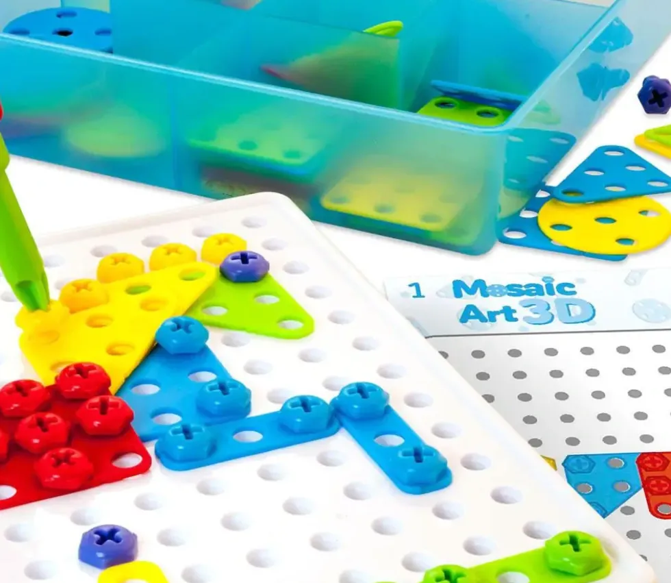 Jeu de construction vissage - mosaique art 3D