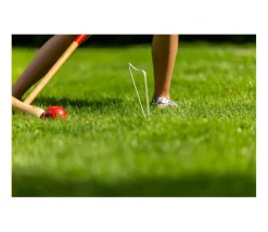 Jeu de croquet adulte/enfant 77 cm en bois 4 joueurs