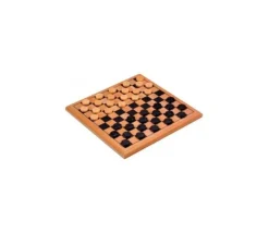 Jeu de dames en bois complet plateau + 40 pions