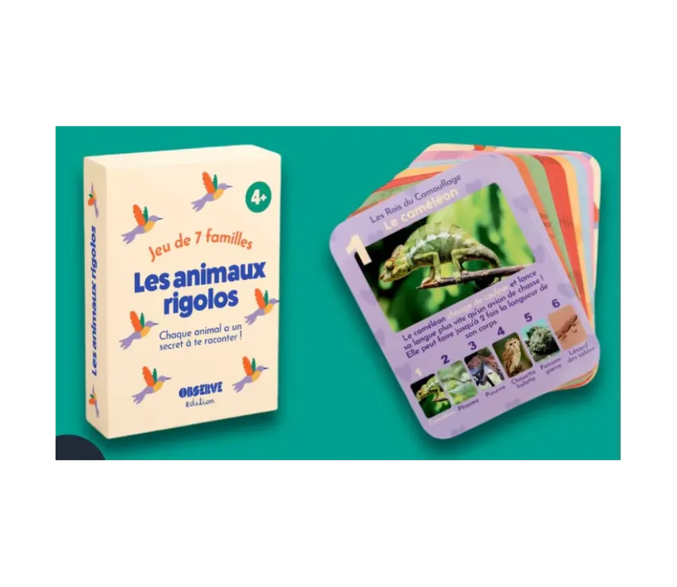 Jeu de 7 familles - Les Animaux Rigolos - ANIMAUX