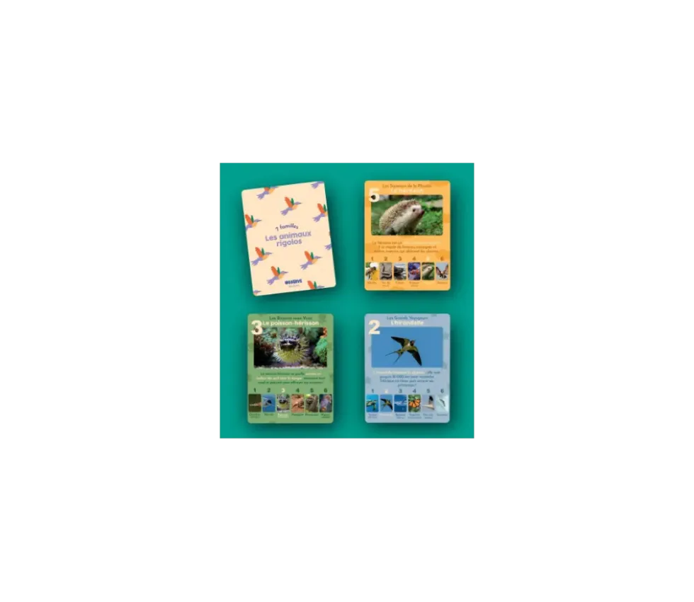 Jeu de 7 familles - Les Animaux Rigolos - ANIMAUX