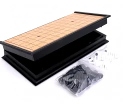 Jeu de Go de voyage mini magnétique et pliant.